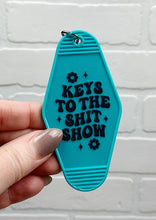 Load image into Gallery viewer, Keys To The Shit Show | Motel Keychain
