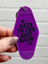 Load image into Gallery viewer, Keys To The Shit Show | Motel Keychain
